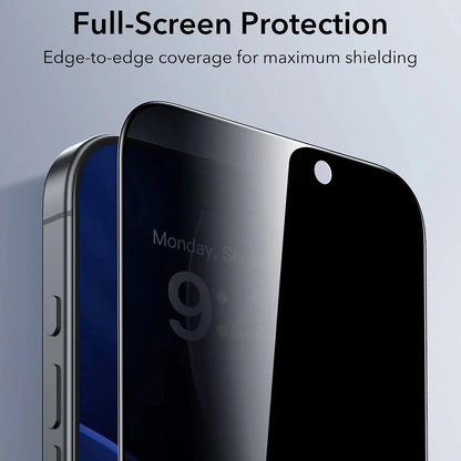Privacy-Schutzfolie ESR UltraFit Classic für Apple iPhone 18 Pro Max, gehärtetes Glas, Full Glue, 3er-Set
