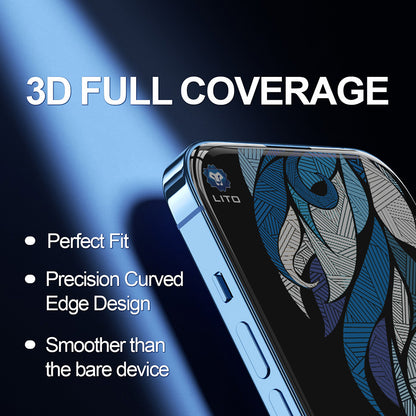 Schutzfolie Privacy Lito D+ Max 4K für Apple iPhone 17 / 16 Pro, gehärtetes Glas, Vollkleber