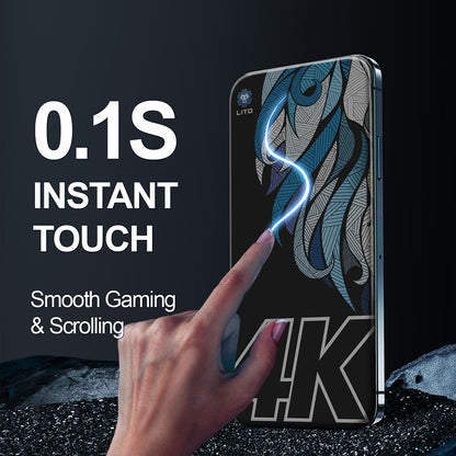 Schutzfolie Privacy Lito D+ Max 4K für Apple iPhone 17 / 16 Pro, gehärtetes Glas, Vollkleber