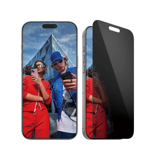 Schutzfolie Privacy PanzerGlass Ultra-Wide Fit EasyAligner für Apple iPhone 16 Pro Max, gehärtetes Glas, Full Glue
