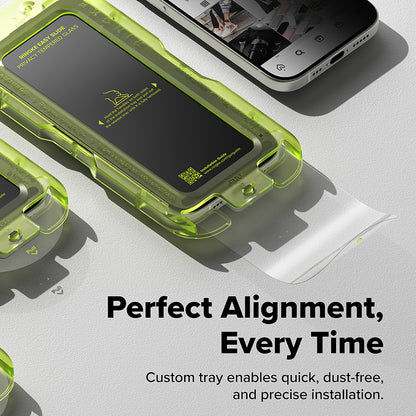 Privacy-Schutzfolie Ringke Easy Slide für Apple iPhone 17 Air, gehärtetes Glas, Full Glue, 2er-Set