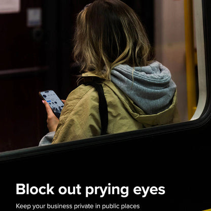 Schutzfolie Privacy Ringke für Apple iPhone 15 Pro, gehärtetes Glas, Vollkleber