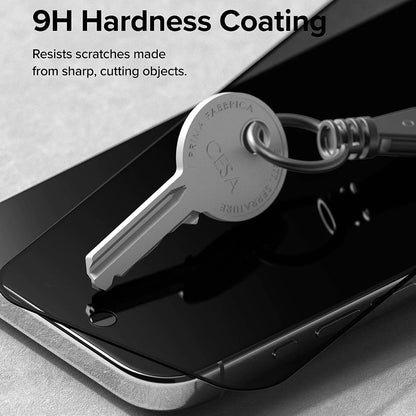Schutzfolie Privacy Ringke für Apple iPhone 15 Pro, gehärtetes Glas, Vollkleber