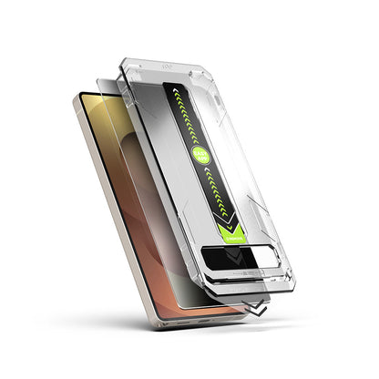Schutzfolie Privacy Techsuit TitanGlass CrystalHD für Samsung Galaxy S26 Ultra S948, gehärtetes Glas, Full Glue, Set mit 2 Stück.