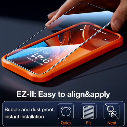 Displayschutzfolie Privacy Torras GlassGo Epic für Apple iPhone 15 Pro Max, Gehärtetes Glas, Vollverklebung