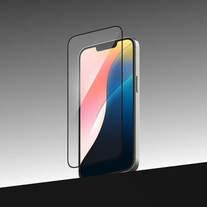 Ringke Easy Slide Displayschutzfolie für Apple iPhone 17e / 16e / 14 / 13 Pro, gehärtetes Glas, Full Glue, 2er Set, Schwarz
