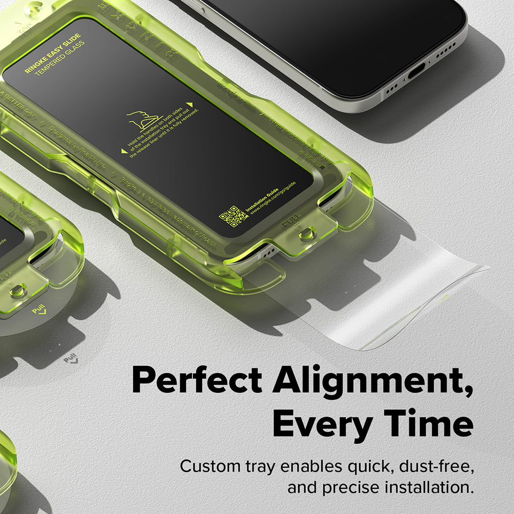 Ringke Easy Slide Displayschutzfolie für Apple iPhone 17 Air, gehärtetes Glas, Full Glue, 2er Set