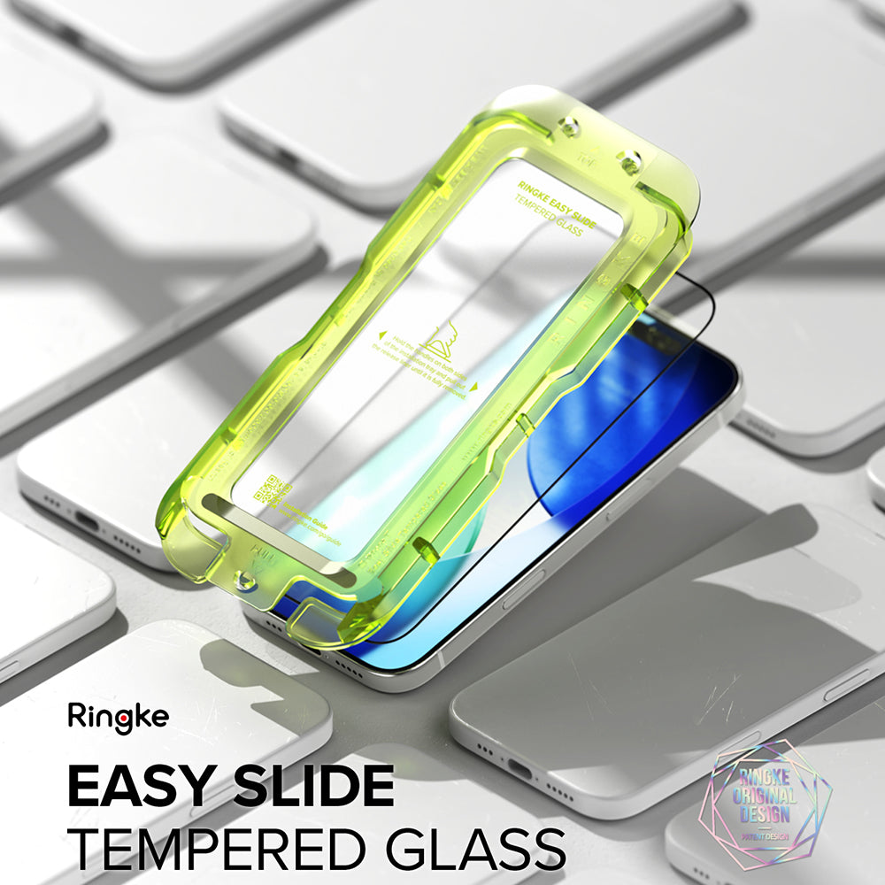 Ringke Easy Slide Displayschutzfolie für Apple iPhone 17 Pro Max, gehärtetes Glas, Full Glue, 2er-Set