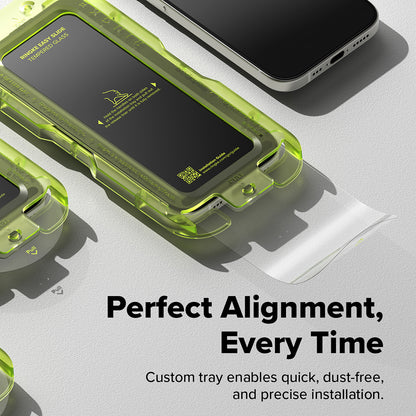 Ringke Easy Slide Displayschutzfolie für Apple iPhone 17 Pro Max, gehärtetes Glas, Full Glue, 2er-Set