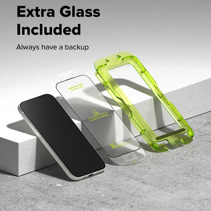 Ringke Easy Slide Displayschutzfolie für Apple iPhone 17, gehärtetes Glas, Full Glue, 2er Set