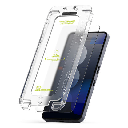 Ringke Easy Slide Displayschutzfolie für Nothing Phone (3a) / Phone (3a) Pro, gehärtetes Glas, Full Glue, 2er-Set