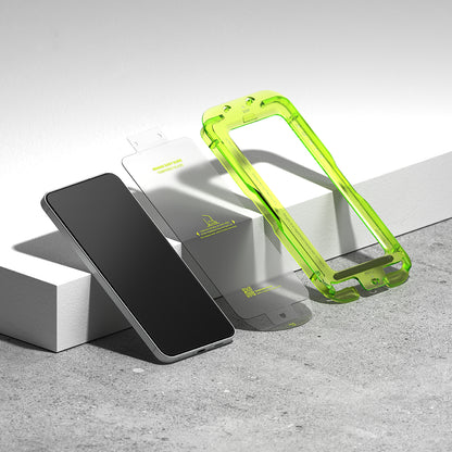 Schutzfolie Ringke Easy Slide für Samsung Galaxy A57 5G, gehärtetes Glas, Vollkleber, Set mit 2 Stück.