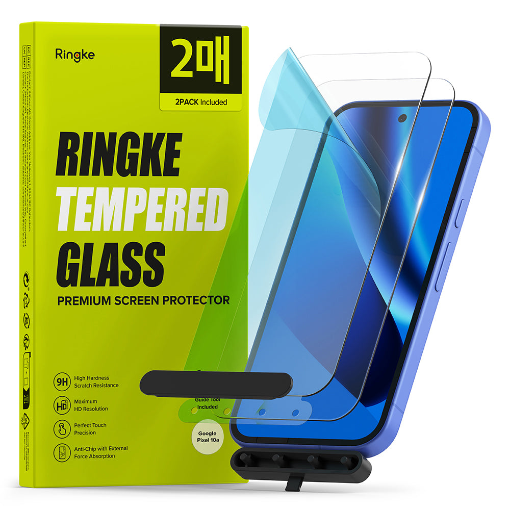 Schutzfolie Ringke für Google Pixel 10a, gehärtetes Glas, Vollkleber