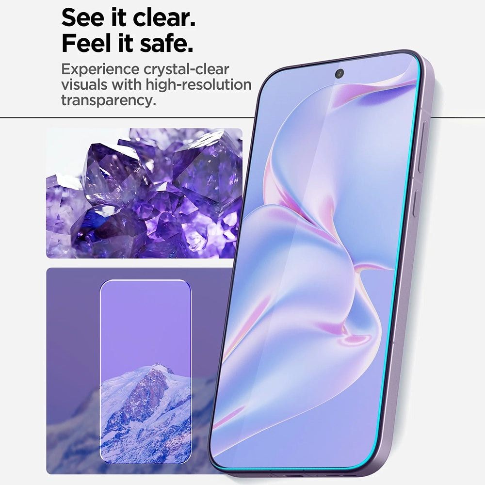 Spigen GlastR AlignMaster S Displayschutzfolie für OnePlus 15, gehärtetes Glas, Full Glue, 2 Stück Set AGL11333