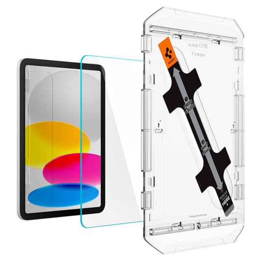 Spigen GlastR EZ FIT Displayschutzfolie für Apple iPad (2025) / (2022), gehärtetes Glas, Full Glue AGL05554