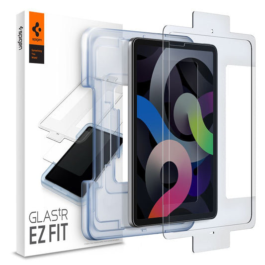 Schutzfolie Spigen GlastR EZ FIT für Apple iPad Air (2022) / Pro 11 (2021) / Air (2020), Gehärtetes Glas, Vollverklebung AGL02065