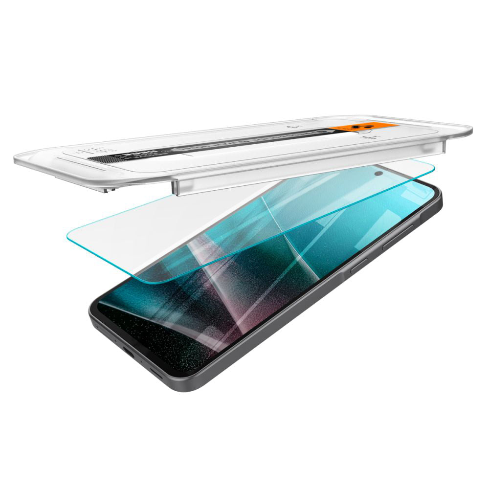 Spigen GlastR EZ FIT Screen Protector for Samsung Galaxy A36 A366, Tempered Glass, Full Glue, Set of 2 pieces AGL09202
