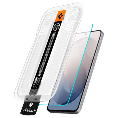 Spigen GlastR EZ FIT Pro HD Displayschutzfolie für Samsung Galaxy S26 FE S741, gehärtetes Glas, Full Glue, 2er-Set AGL11811