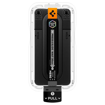 Spigen GlastR EZ FIT Pro HD Displayschutzfolie für Samsung Galaxy S26 FE S741, gehärtetes Glas, Full Glue, 2er-Set AGL11811
