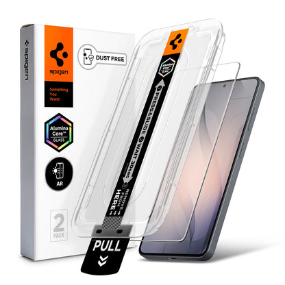 Schutzfolie Spigen GlastR EZ FIT Pro HD (Anti-Reflexion) für Samsung Galaxy S26 Plus S947, gehärtetes Glas, Vollkleber, Set mit 2 Stück