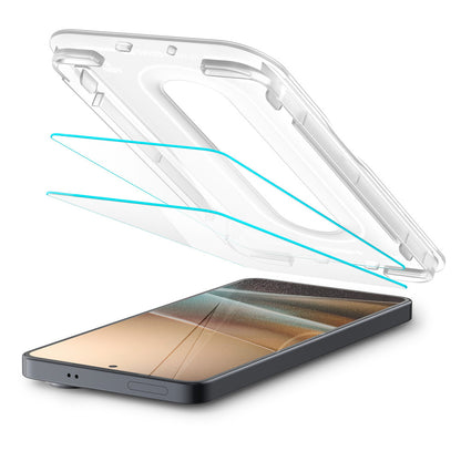Schutzfolie Spigen GlastR EZ FIT Pro HD (Anti-Reflexion) für Samsung Galaxy S26 Plus S947, gehärtetes Glas, Vollkleber, Set mit 2 Stück