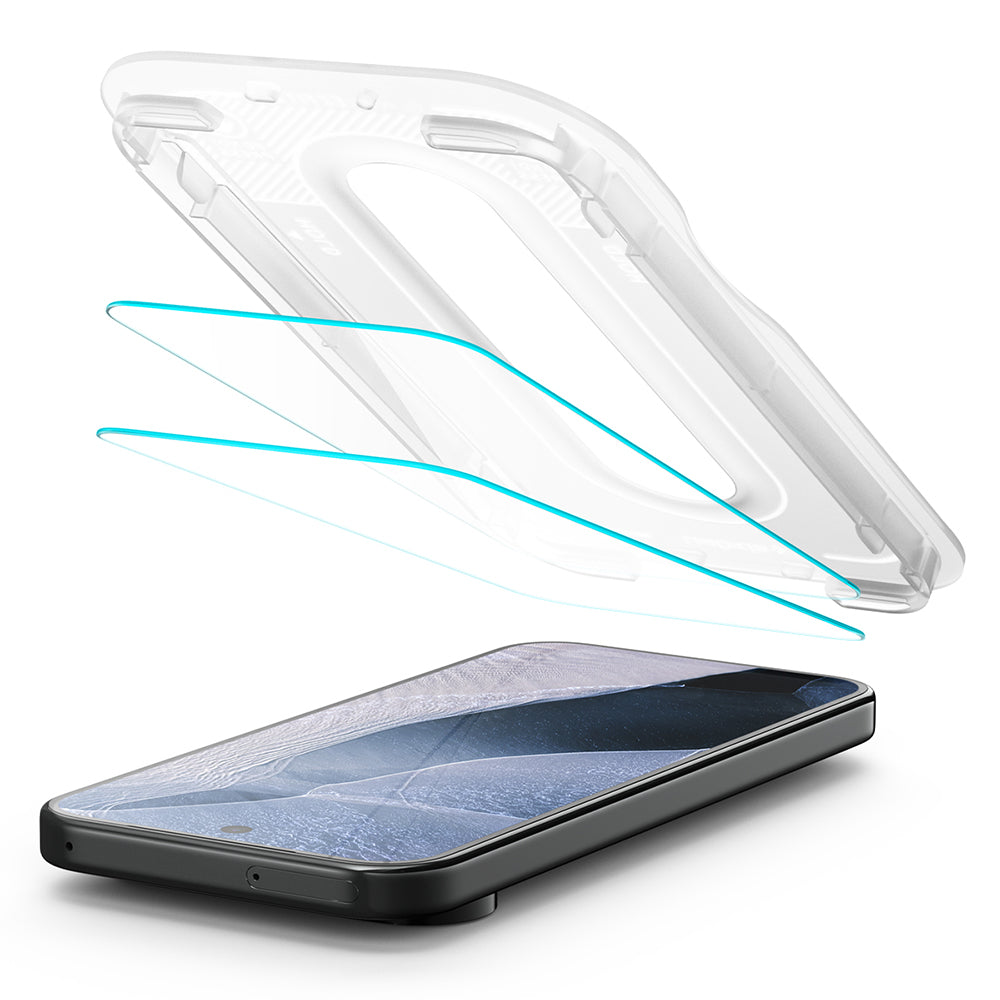 Spigen GlastR EZ FIT Pro Displayschutzfolie für Google Pixel 11 Pro / 11, gehärtetes Glas, Full Glue, 2er Set AGL11480