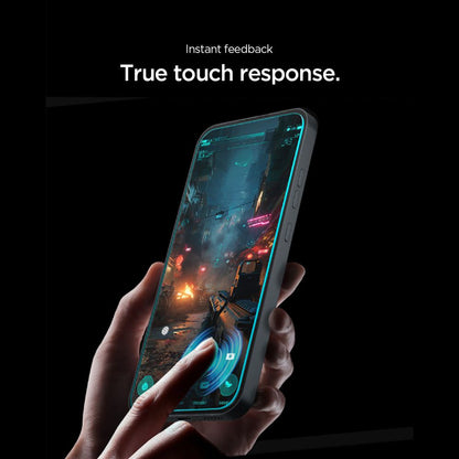 Spigen GlastR EZ FIT Pro Displayschutzfolie für Nothing Phone (4a) Pro, gehärtetes Glas, Full Glue, 2er Set AGL11681