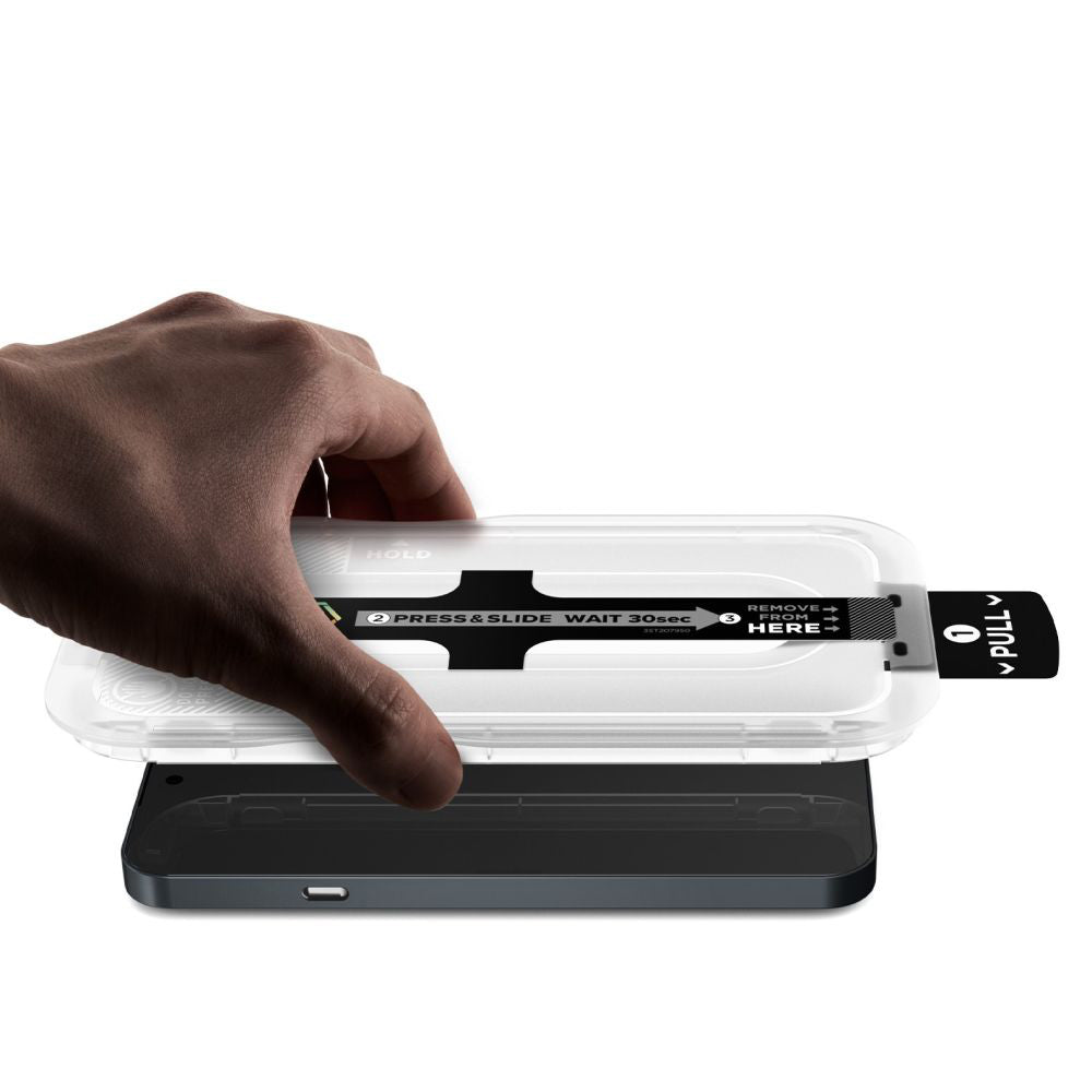 Spigen GlastR EZ FIT Pro Displayschutzfolie für Nothing Phone (4a), gehärtetes Glas, Full Glue, 2er Set AGL11682
