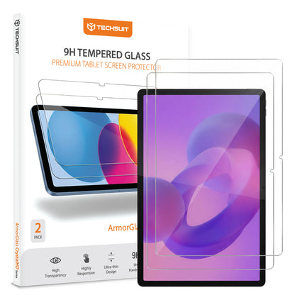 Schutzfolie Techsuit ArmorGlass CrystalHD für Lenovo Idea Tab Pro, gehärtetes Glas, Full Glue, Set mit 2 Stück