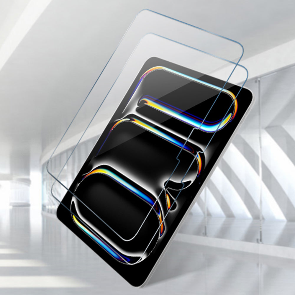 Schutzfolie Techsuit ArmorGlass CrystalHD für Samsung Galaxy Tab S6 Lite (2024), gehärtetes Glas, Full Glue, Set mit 2 Stück