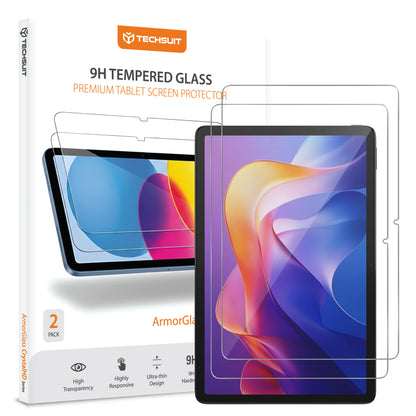 Schutzfolie Techsuit ArmorGlass CrystalHD für Xiaomi Redmi Pad 2, Gehärtetes Glas, Vollverklebung, Set mit 2 Stück