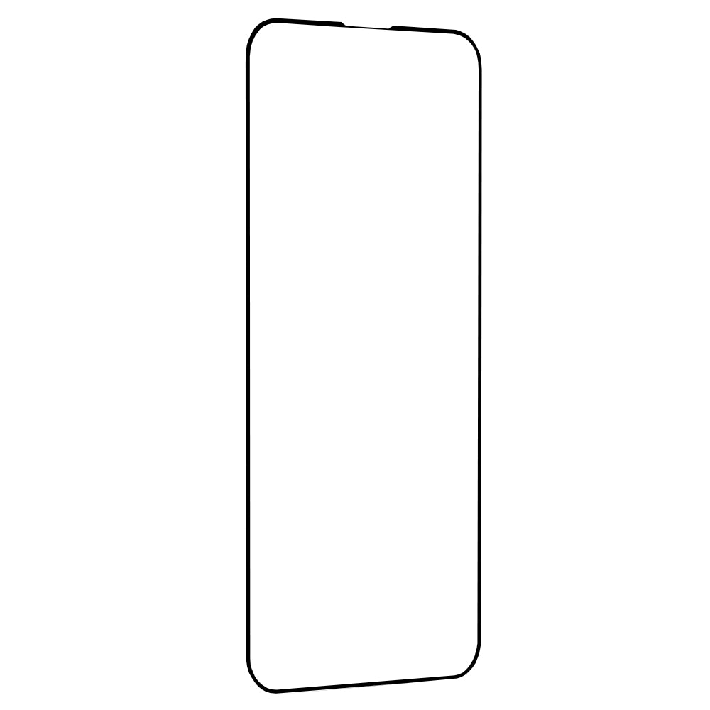 Techsuit M2 Displayschutzfolie für Apple iPhone 17e / 16e / 14 / 13 Pro, gehärtetes Glas, Full Glue, 111D, Schwarz