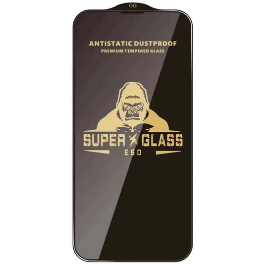 Techsuit Displayschutzfolie für Apple iPhone 18 Pro Max, gehärtetes Glas, Full Glue, Schwarz