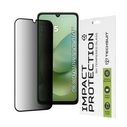 Schutzfolie Techsuit für Motorola Moto G06 Power / G06, gehärtetes Glas, Full Glue, 111D