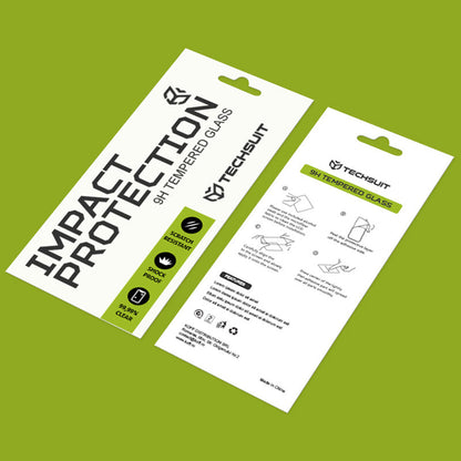 Schutzfolie Techsuit für OnePlus 15, gehärtetes Glas, Full Glue, 111D, Schwarz