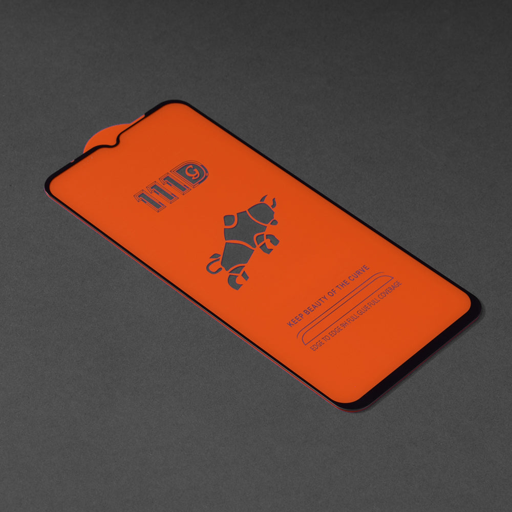 Techsuit Displayschutzfolie für Oppo A58 5G / A78 5G, gehärtetes Glas, Full Glue, 111D, Schwarz