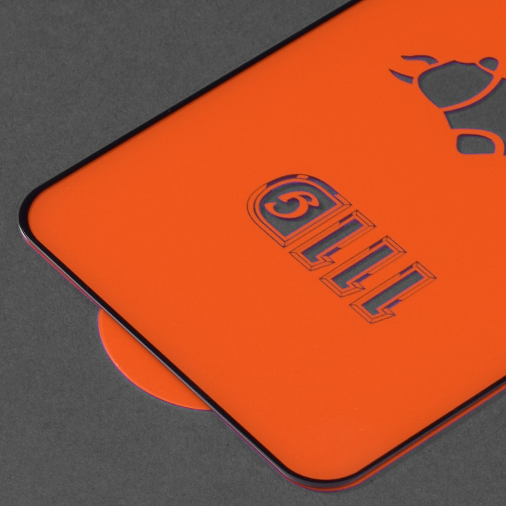 Techsuit Displayschutzfolie für Oppo Reno6 5G, gehärtetes Glas, Full Glue, 111D, Schwarz