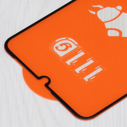 Schutzfolie Techsuit für Realme C63 / C61, gehärtetes Glas, Full Glue, 111D, Schwarz