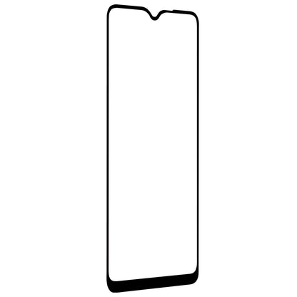 Techsuit Screen Protector Film for Samsung Galaxy A20s A207, Tempered Glass, Full Glue, 111D, Black