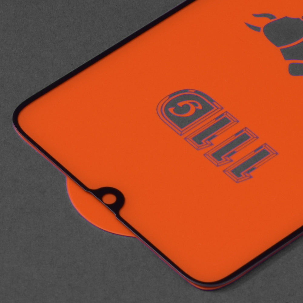 Techsuit Displayschutzfolie für Samsung Galaxy A70s A707 / A90 5G A908 / A70 A705, gehärtetes Glas, Full Glue, 111D, Schwarz