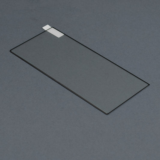 Techsuit Displayschutzfolie für Samsung Galaxy S22 Ultra 5G S908, gehärtetes Glas, Full Glue, 111D, Schwarz