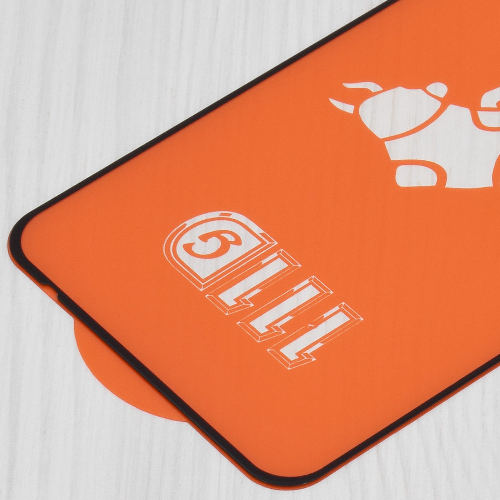 Techsuit Displayschutzfolie für Xiaomi Poco M6 4G / Redmi 13 / 12 5G / 12, gehärtetes Glas, Full Glue, 111D, Schwarz
