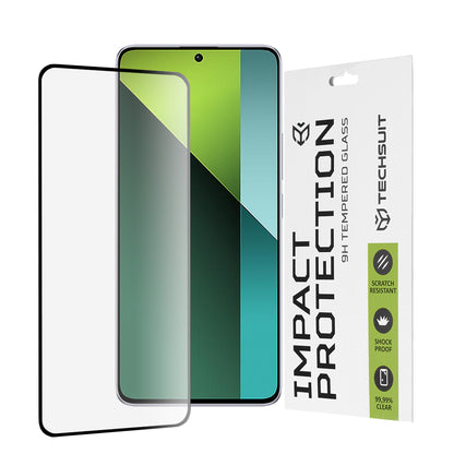 Techsuit Screen Protector Film for Xiaomi Poco X6 / Redmi Note 13 Pro 5G, Tempered Glass, Full Glue, 111D, Black