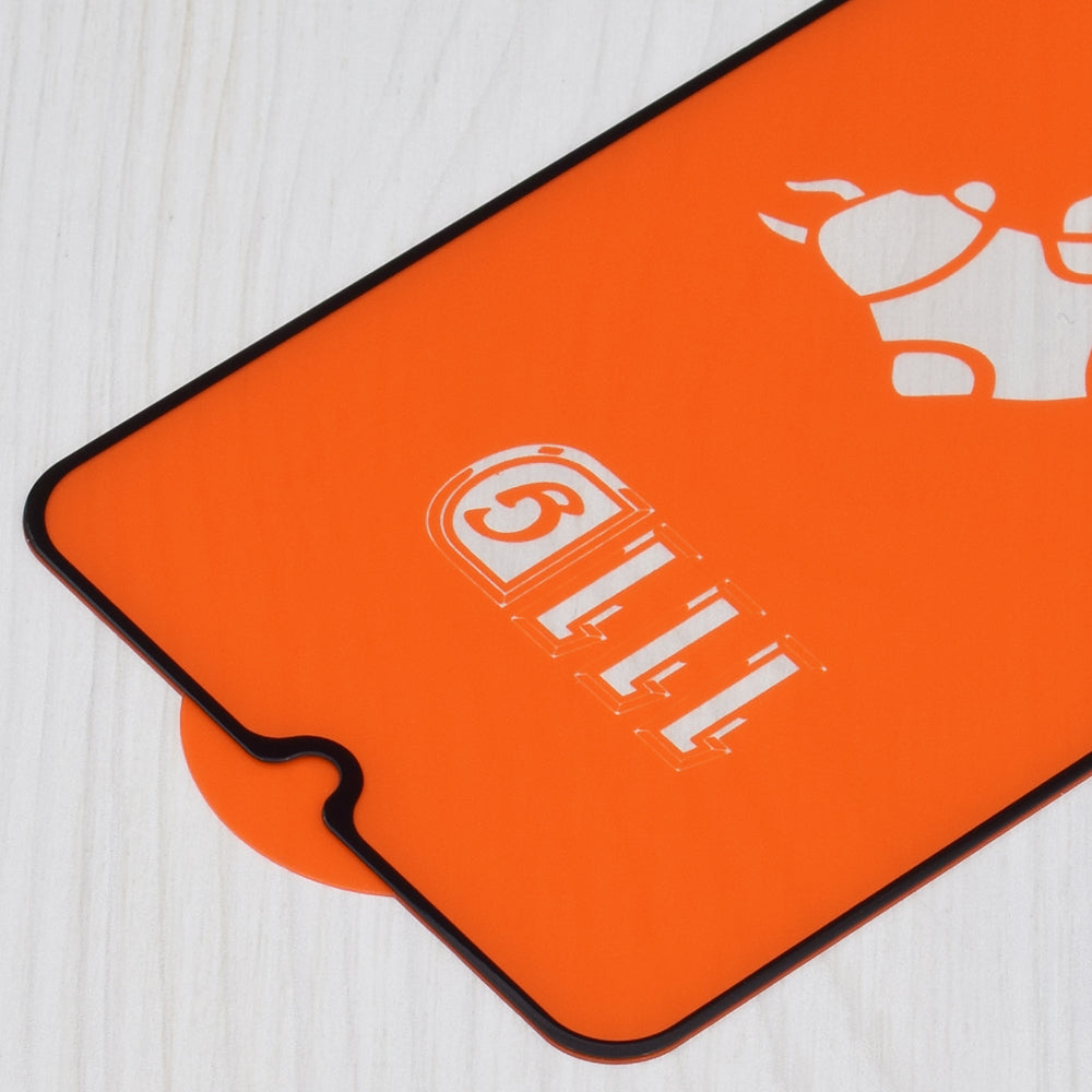Techsuit Displayschutzfolie für Xiaomi Redmi A3x / A3, gehärtetes Glas, Full Glue, 111D, Schwarz
