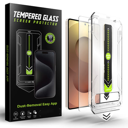 Techsuit TitanGlass CrystalHD Displayschutzfolie für Samsung Galaxy S25 Ultra S938, Sicherheitsglas, Vollflächig verklebt