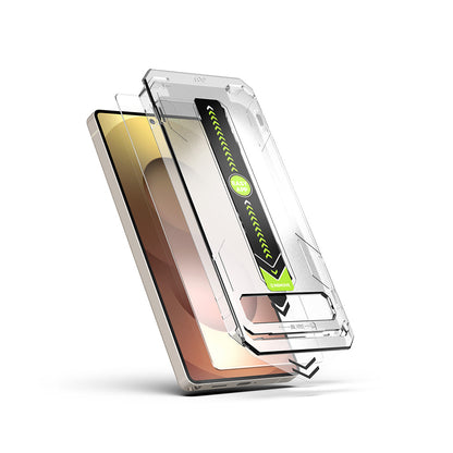 Techsuit TitanGlass CrystalHD Displayschutzfolie für Samsung Galaxy S25 Ultra S938, Sicherheitsglas, Vollflächig verklebt