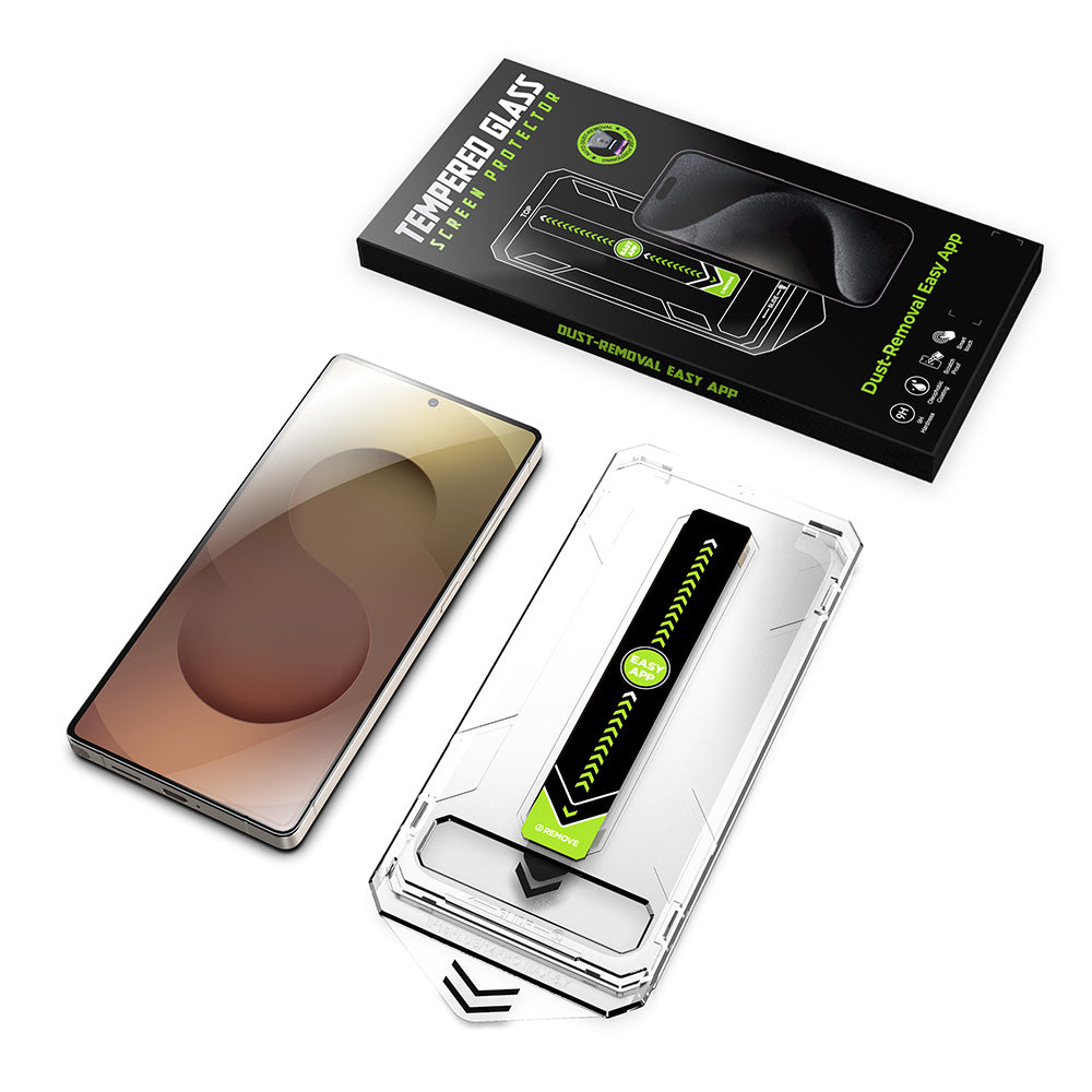 Techsuit TitanGlass CrystalHD Displayschutzfolie für Samsung Galaxy S25 Ultra S938, Sicherheitsglas, Vollflächig verklebt