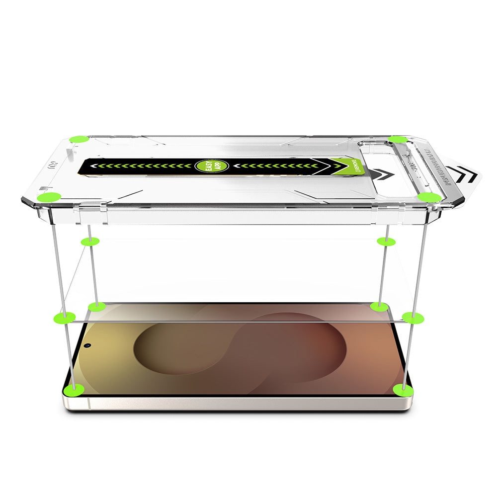 Schutzfolie Techsuit TitanGlass CrystalHD für Samsung Galaxy S26 Plus, gehärtetes Glas, Full Glue, Set mit 2 Stück.