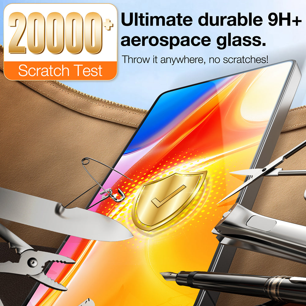 Torras GlassGo Install Master Displayschutzfolie für Samsung Galaxy S25 Ultra S938, gehärtetes Glas, Full Glue