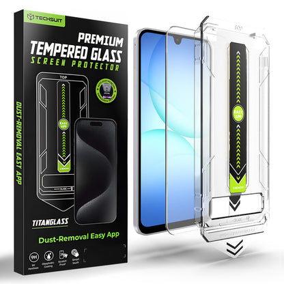 Techsuit TitanGlass CrystalHD Displayschutzfolie für Samsung Galaxy A17 5G / A16 5G A166 / A16 4G A165, Sicherheitsglas
